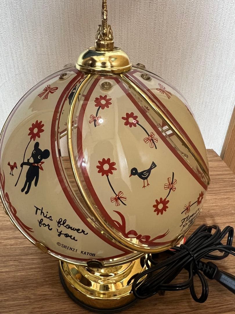 【レトロ】SHINZI KATOH 3段あかり切り替えタッチセンサー卓上ライト