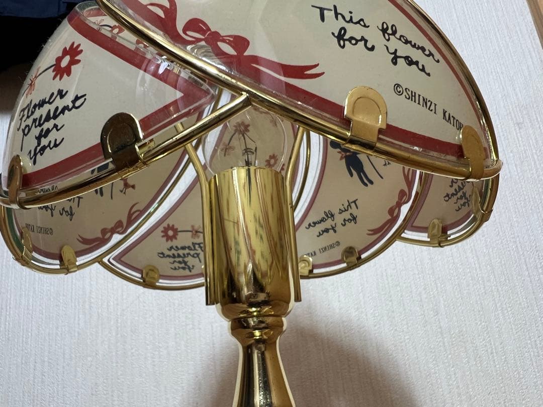 【レトロ】SHINZI KATOH 3段あかり切り替えタッチセンサー卓上ライト