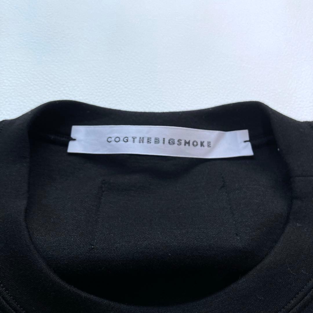 美品 コグザビッグスモーク MEGA CREW NECK TOP トレーナー 黒