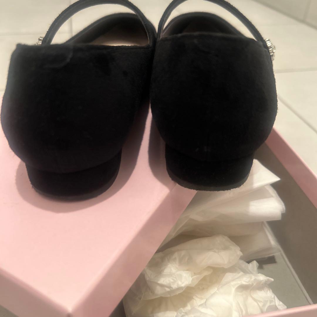 ダイアナ　ストラップ ビジュー ポインテッドトゥ メリージェーン