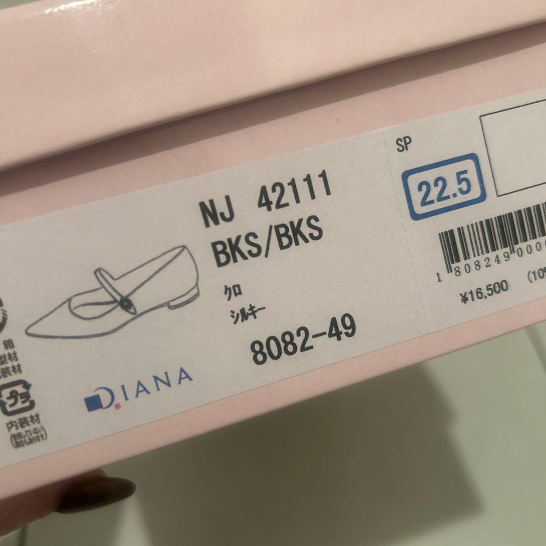 ダイアナ　ストラップ ビジュー ポインテッドトゥ メリージェーン