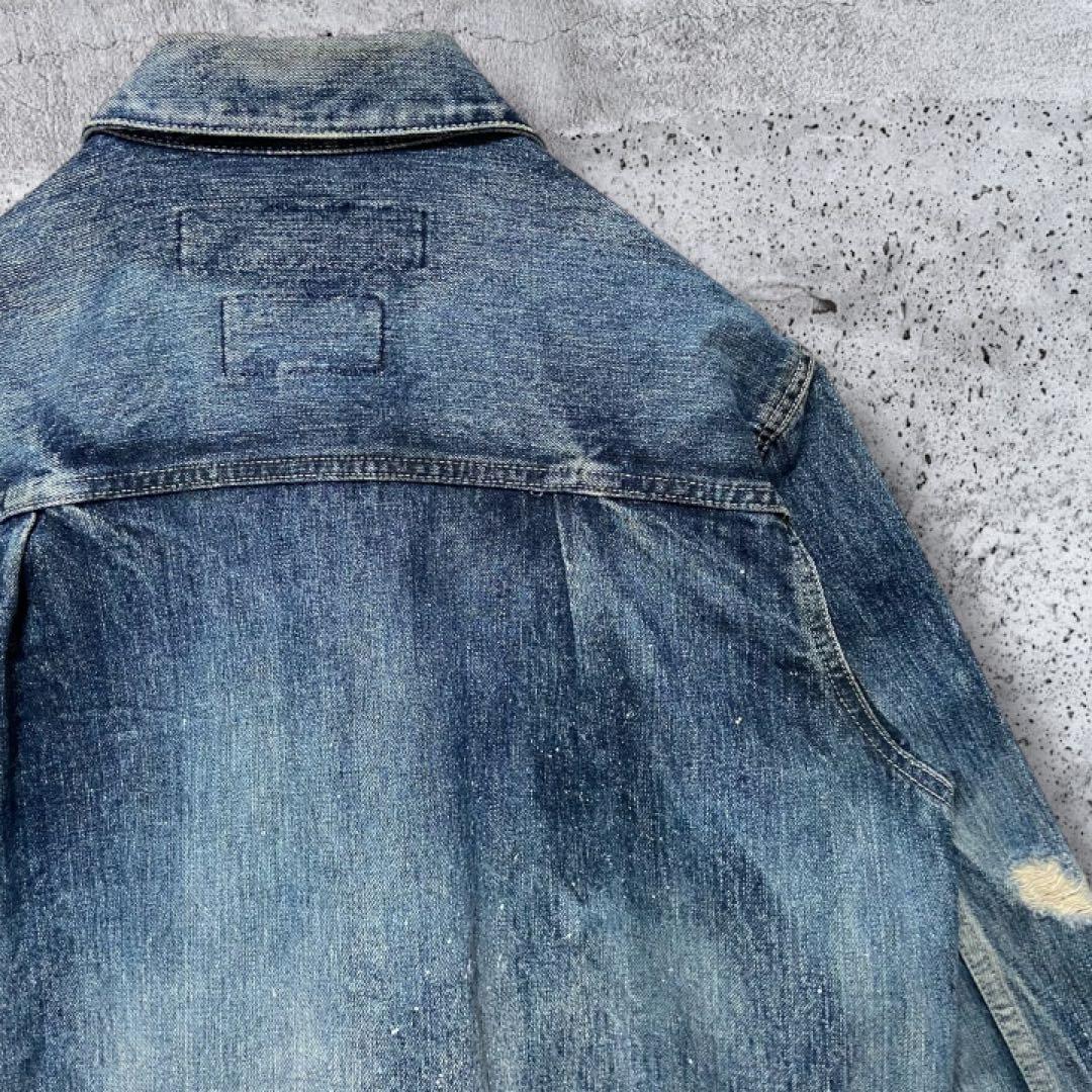 【美品・ヴィンテージ加工】ネイバーフッド デニムジャケット インディゴ M 長瀬