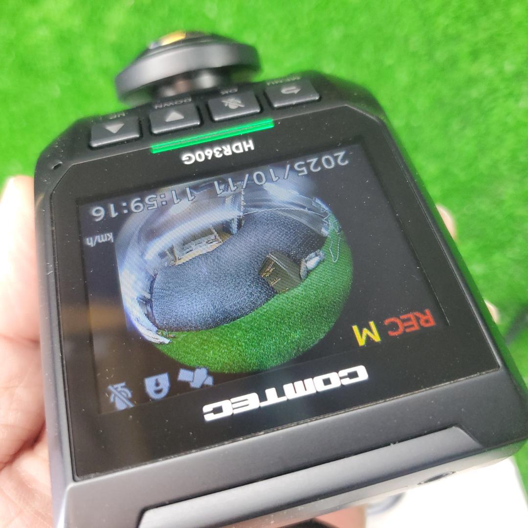 コムテック 360°全方位 ドライブレコーダー HDR360G SDカード付