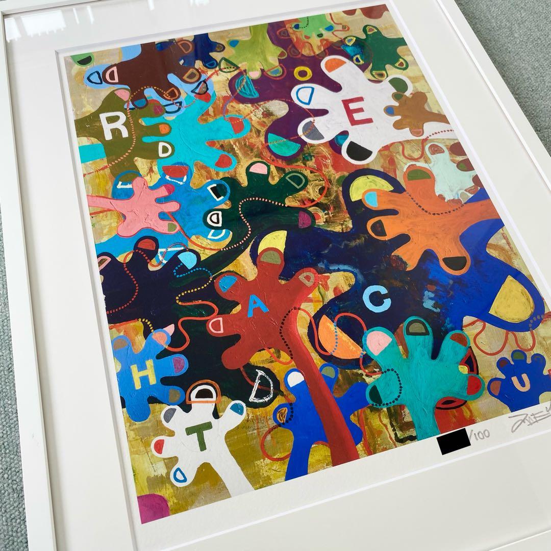 木梨憲武展　版画（ジクレー）　のっ手いこー！