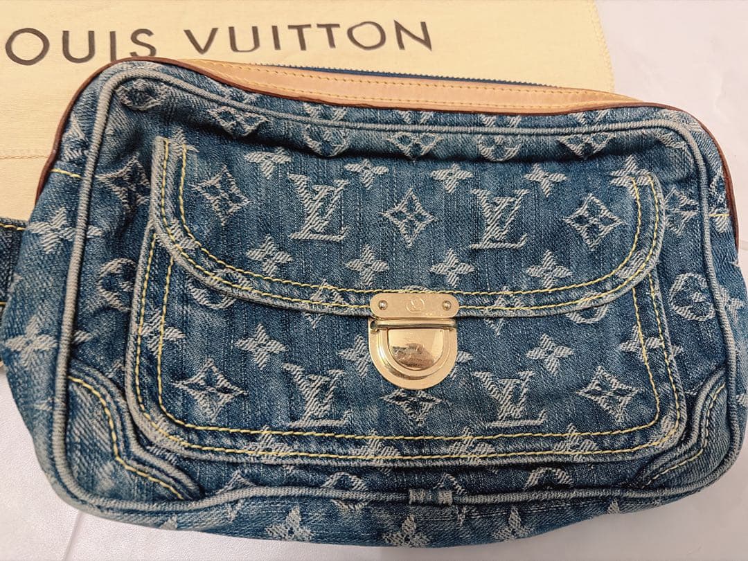 美品　ルイヴィトン　デニムショルダーバッグ