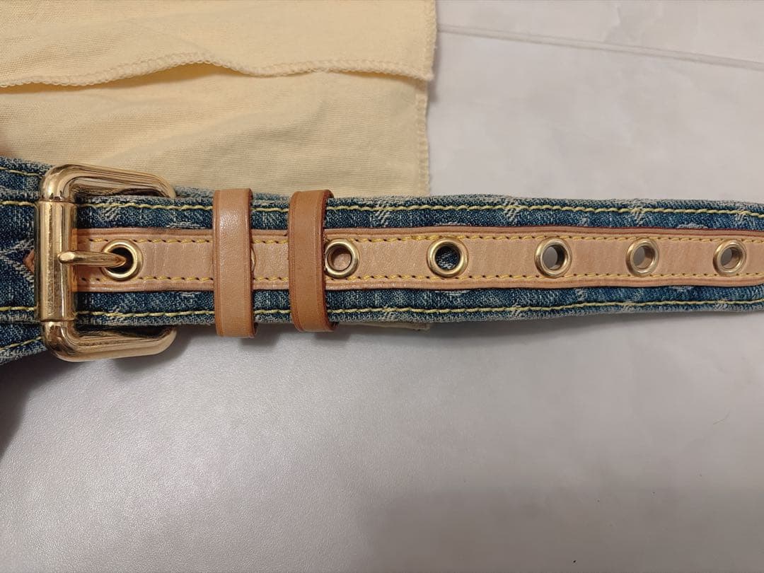 美品　ルイヴィトン　デニムショルダーバッグ