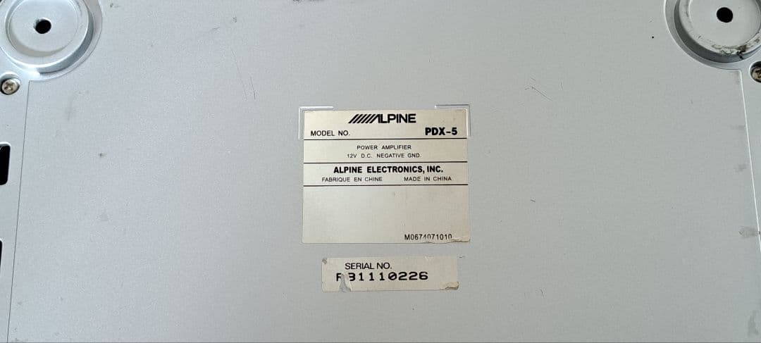 (ジャンク)ALPINE PDX-5 パワーアンプ