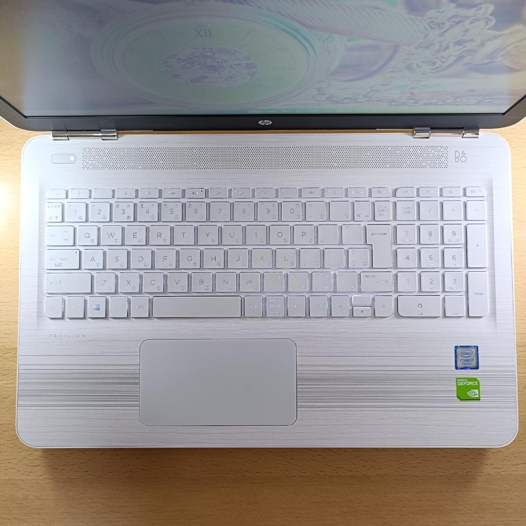 ノートPC Windows11 Core i7 SSD メモリ16GB HP 白