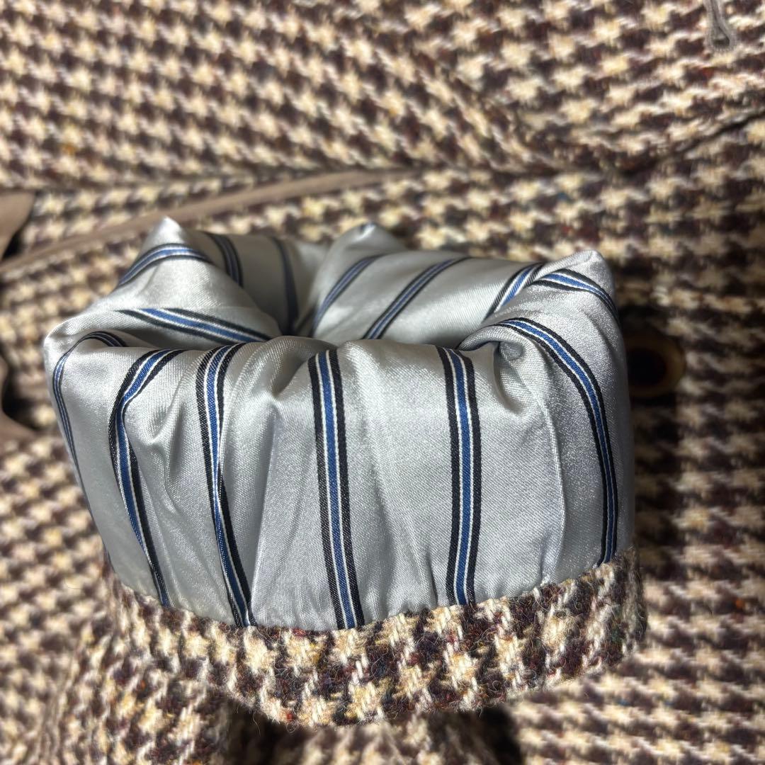 80s 英国製生地 ハリスツイード 千鳥格子 テーラードジャケット　日本仕立て