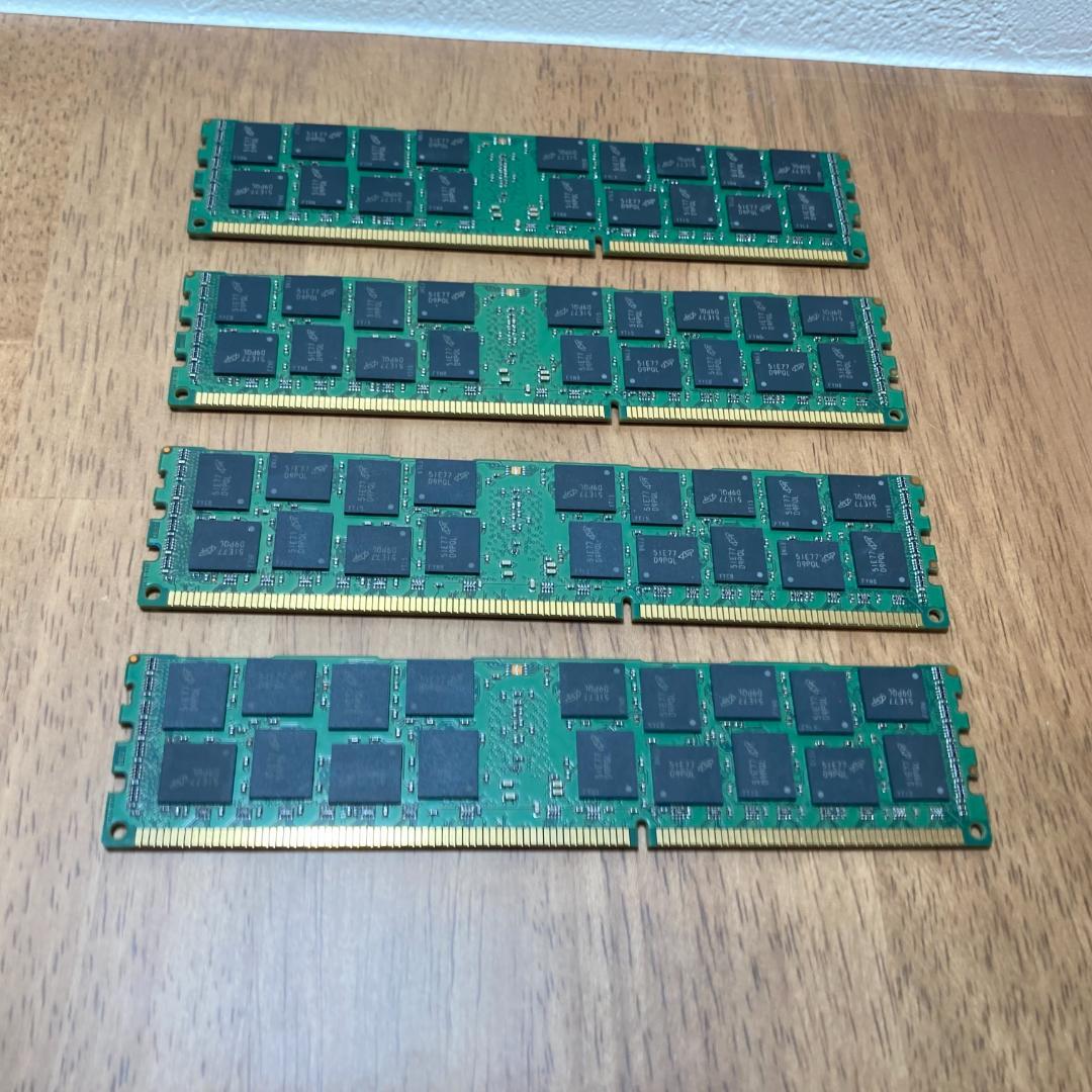 Micronメモリ ECC REG DDR3 PC3-12800R 16G×4枚