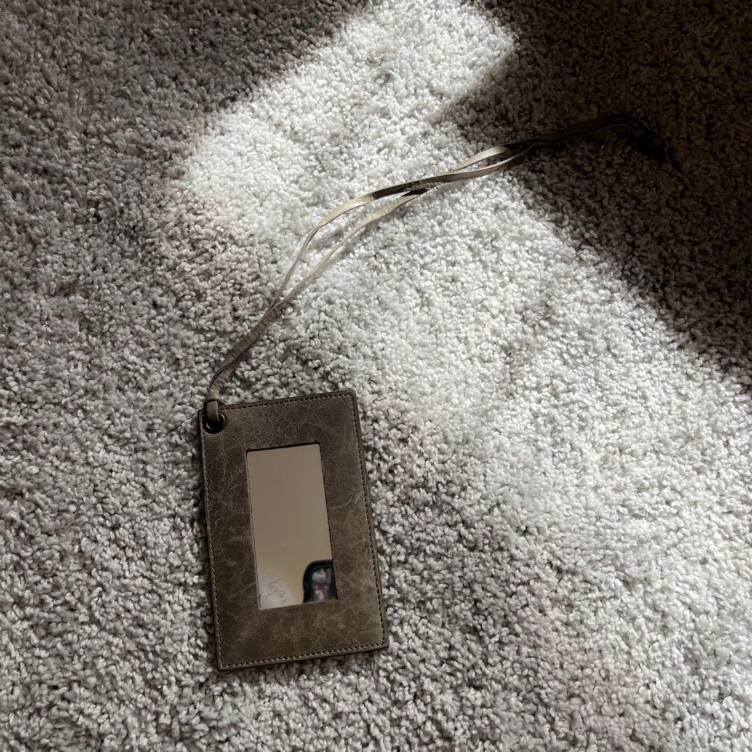 バレンシアガベージュ レザー ハンドバッグ