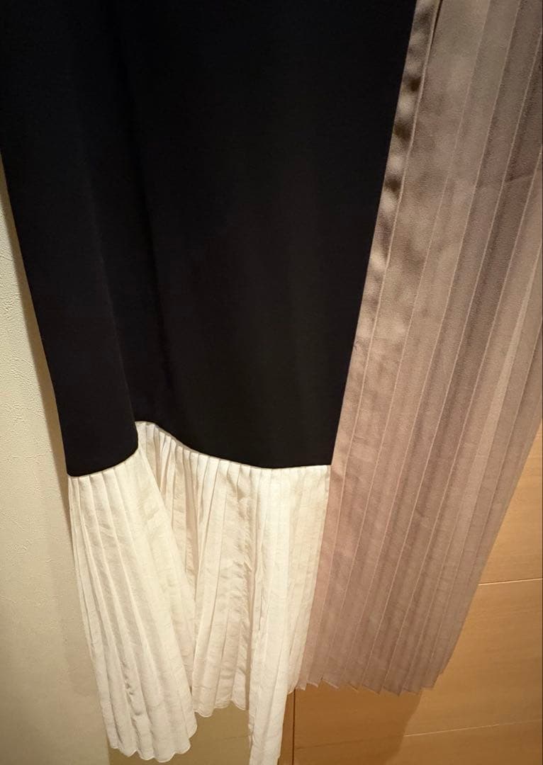 グレースコンチネンタル　グレースクラス　 カラーブロックプリーツワンピース 36