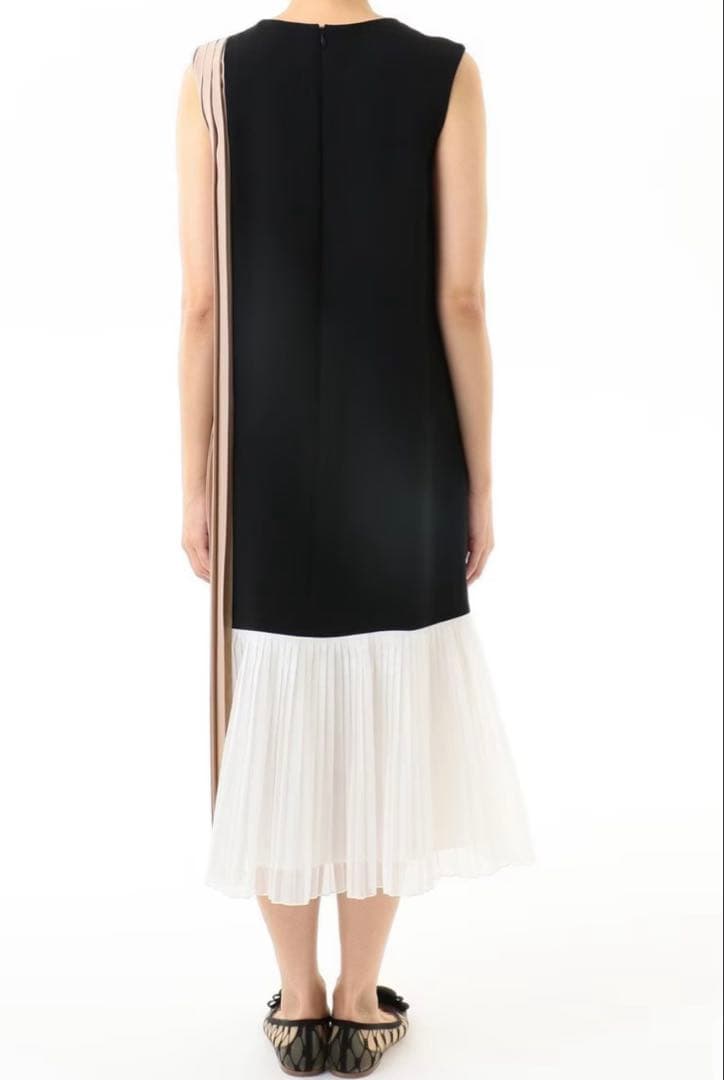 グレースコンチネンタル　グレースクラス　 カラーブロックプリーツワンピース 36