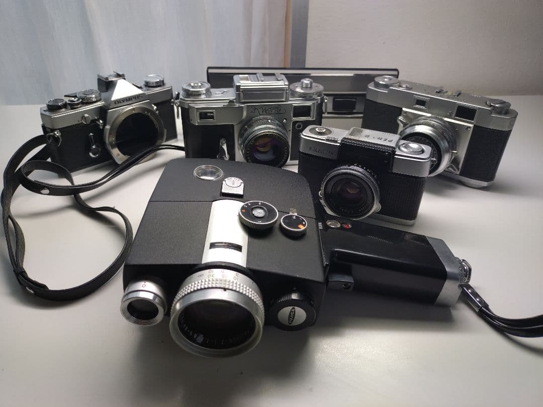 フィルムカメラ　まとめ　オリンパス OM1 PEN キエフ　フジカ　リコー　動作