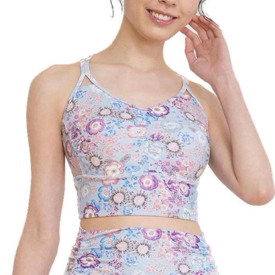 美品 SUKALA スカーラ エンブロイダリープリント ブラトップ&レギンス M