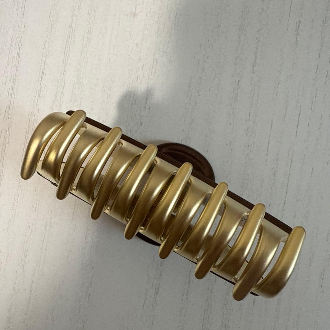 【試着のみ】アレクサンドルドゥパリ　ヘアクリップ　M ブラウン