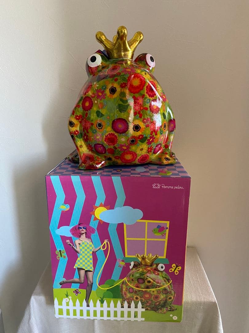 Pomme pidou ポンピドゥ ✳︎かえる貯金箱(L)