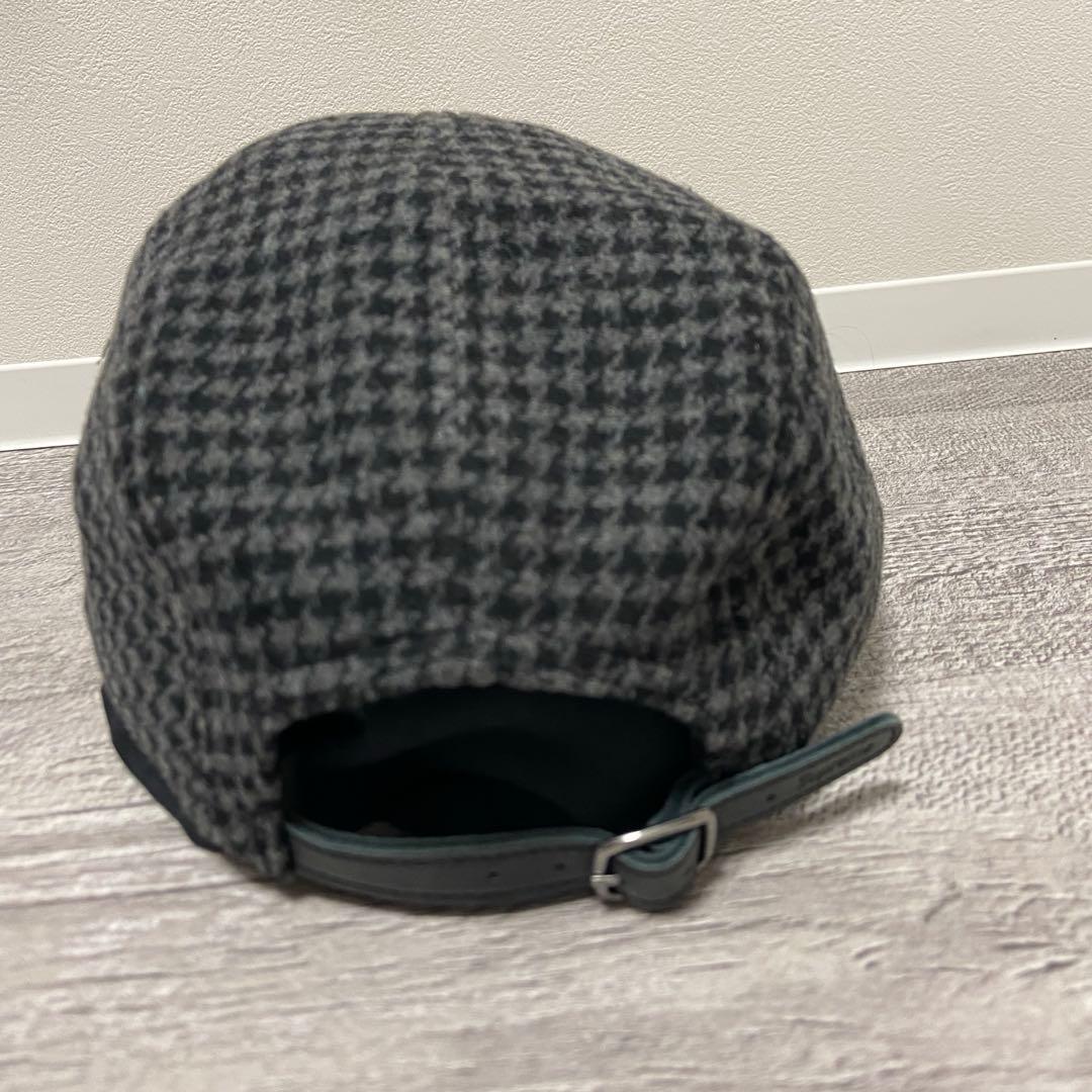 帽子 Supreme Houndstooth Wool Camp Cap\"Black\"
