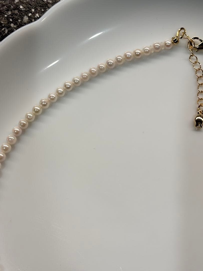 あこや真珠 ベビーパールネックレス ホワイトピンク 4.0〜4.5mm14KGF