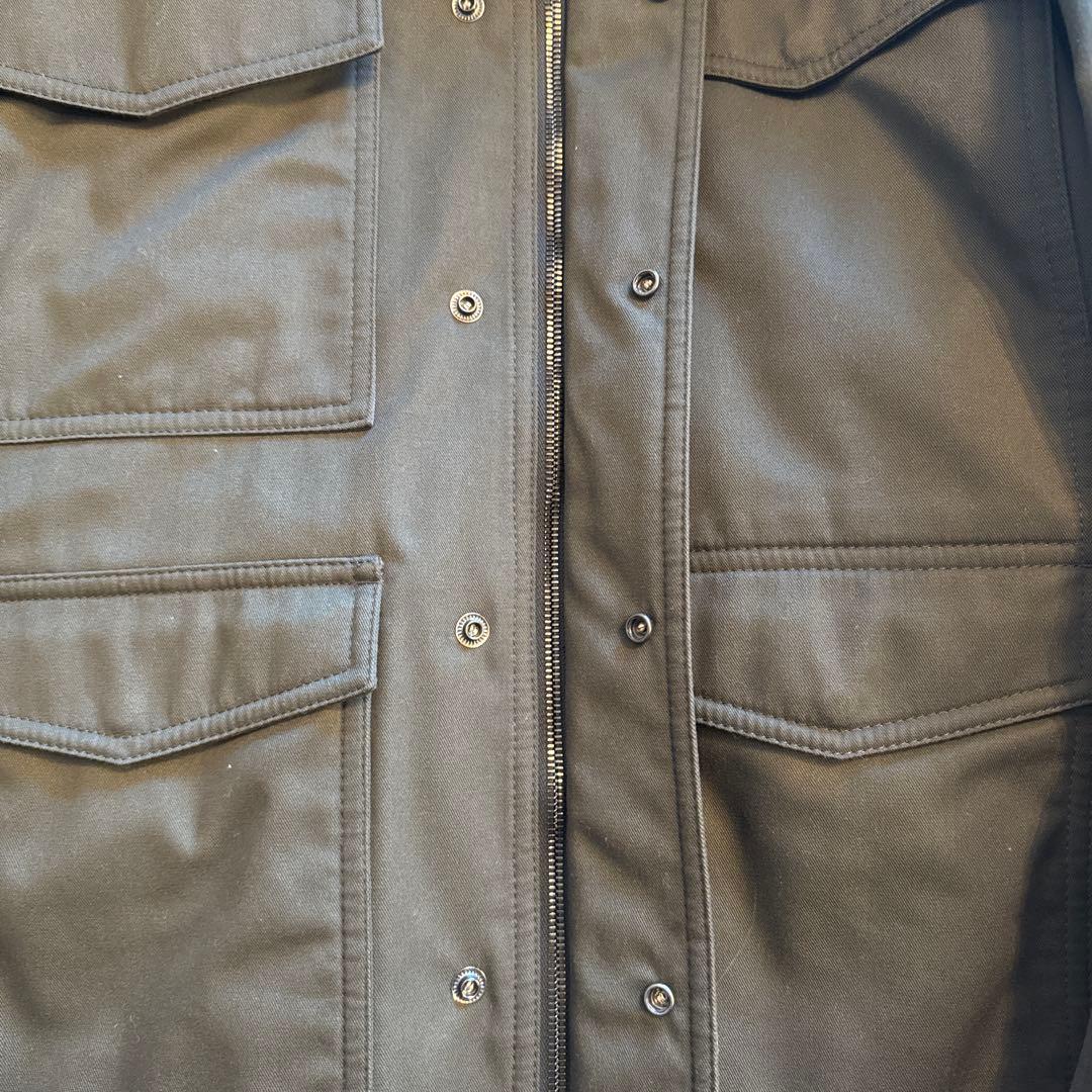 【美品】VALENTINO ミリタリージャケット グレー カーキ アウター