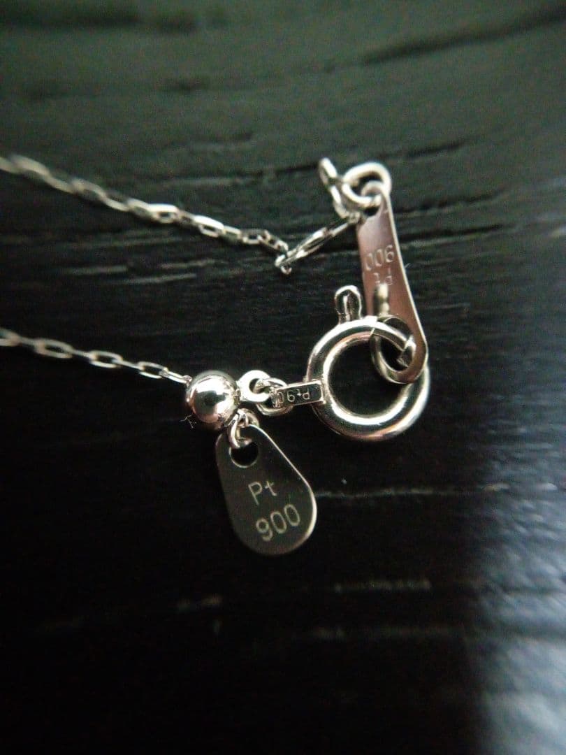 【pt900】プラチナ アズキチェーンネックレス 約42㎝