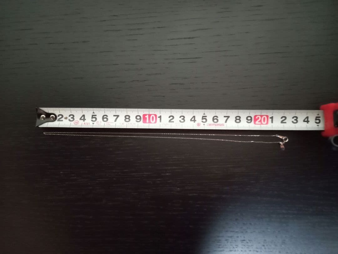 【pt900】プラチナ アズキチェーンネックレス 約42㎝