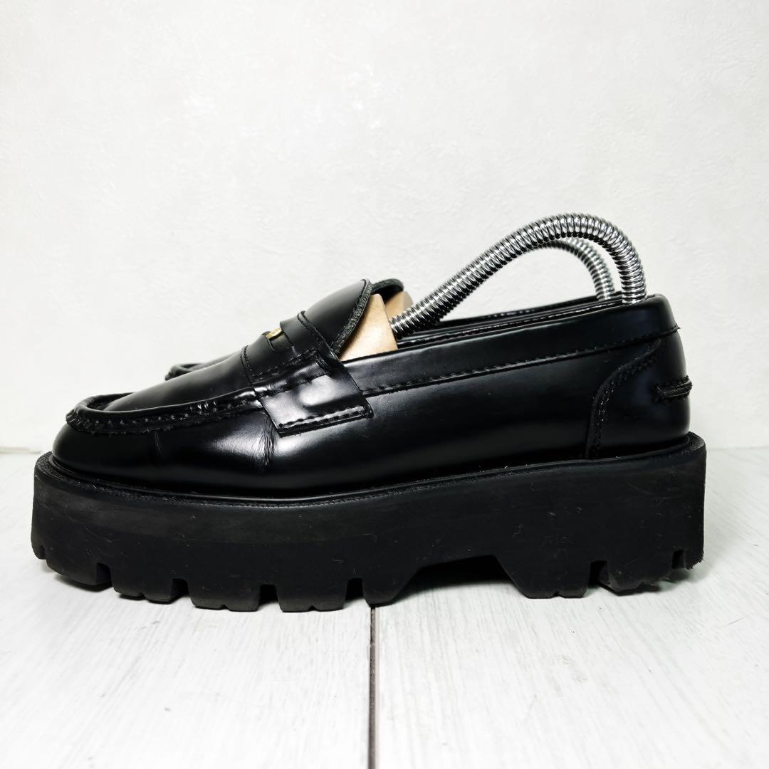 カミナンド ローファー サイズ6 厚底 ブラック