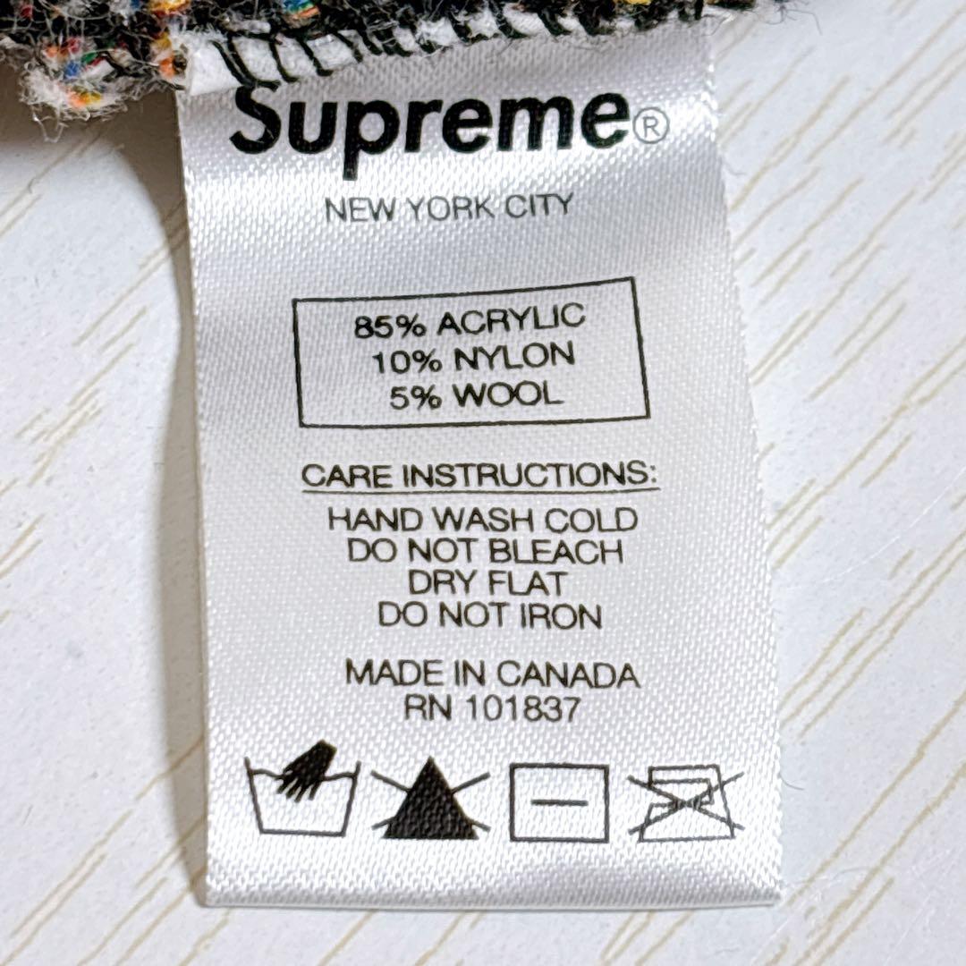 Supreme ニット帽　ビーニー　ウール素材　シュプリーム　ユニセックス