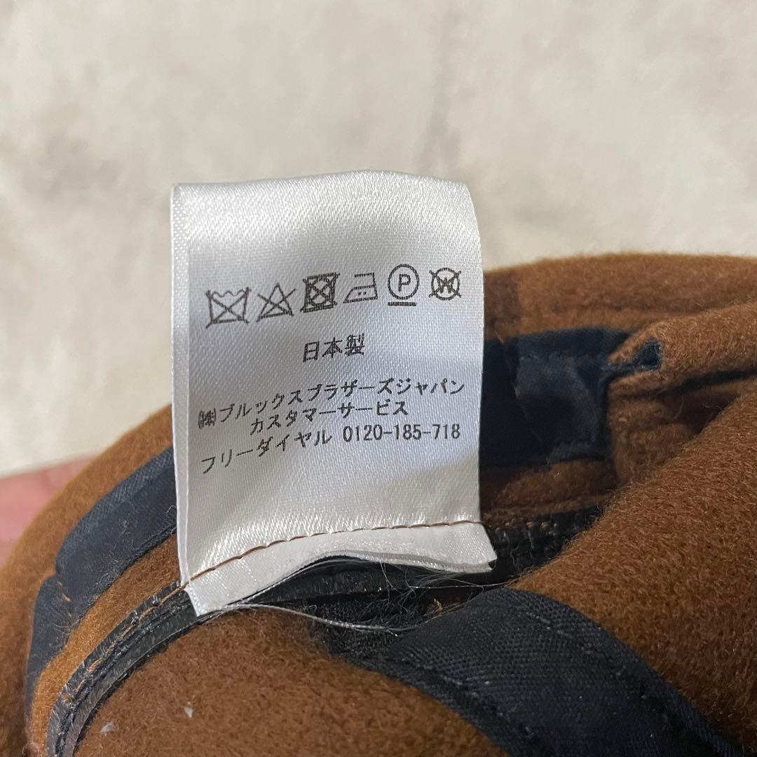Brooks Brothers B.B. ウールキャップ　ブラウン