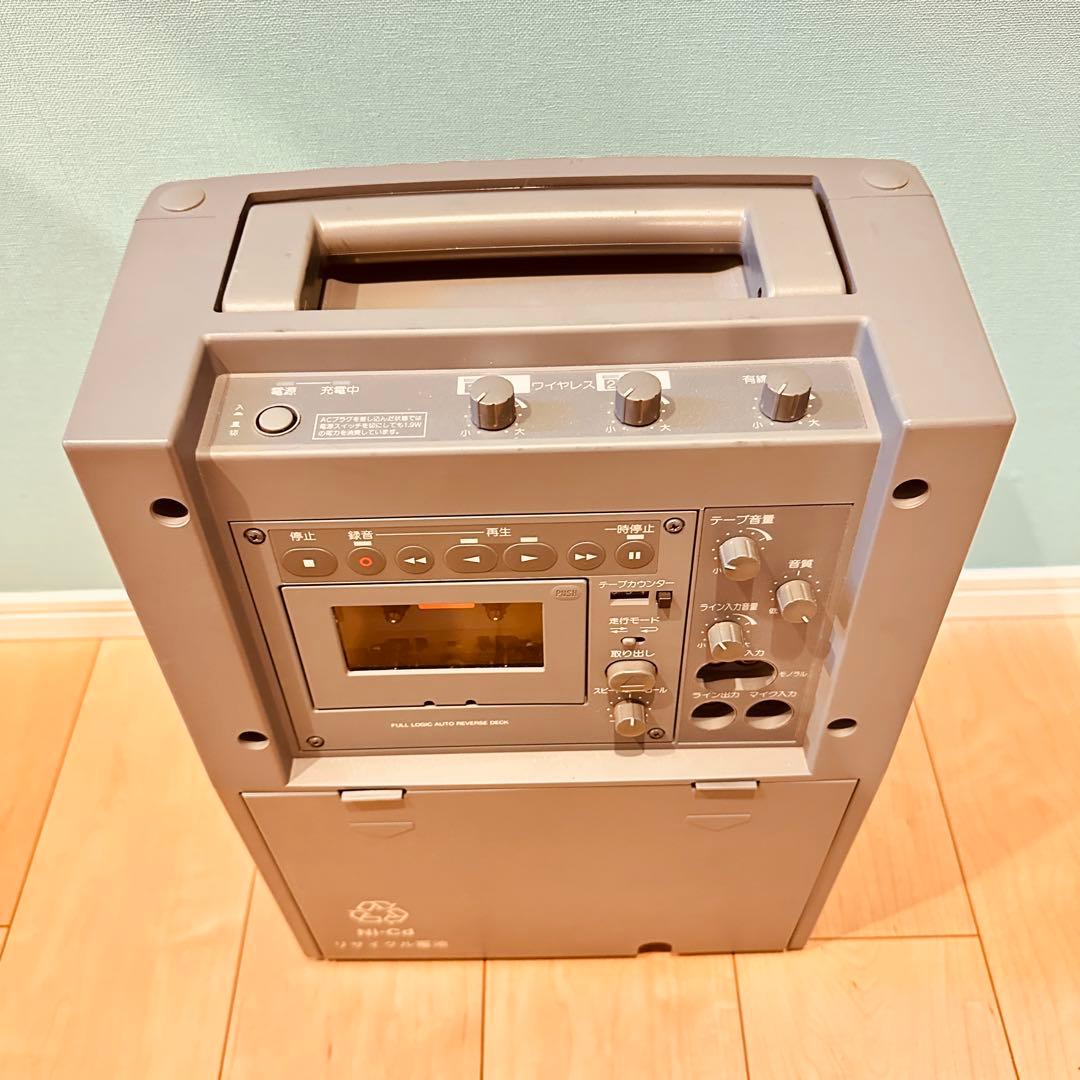 パナソニック WX-281C ワイヤレス アンプ マイク カセット デッキ