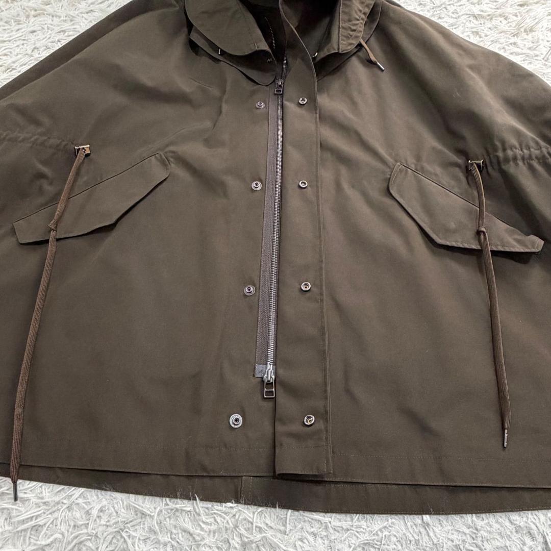 17056✨美品✨ヴァシュモン 撥水加工 ドローストリング モッズコート