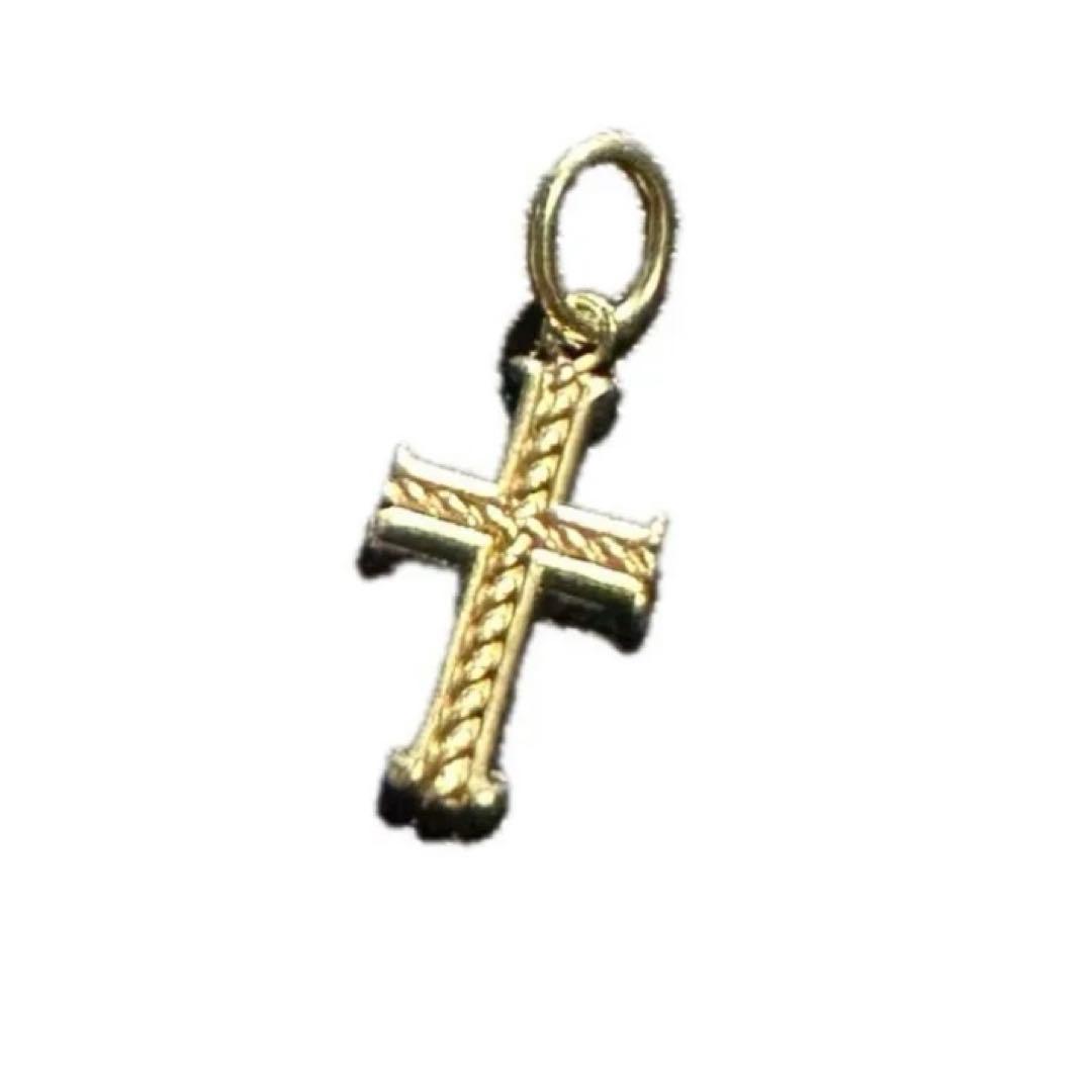 k18 クロス　十字架　ペンダントトップ　チャーム