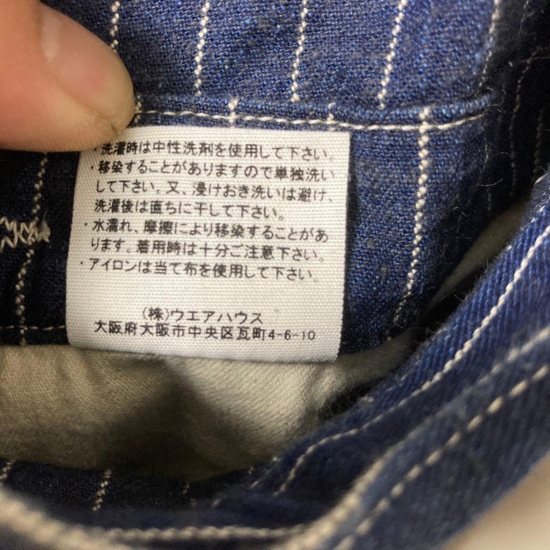 WAREHOUSE ウエアハウス　オーバーオール　LOT1093 ストライプ