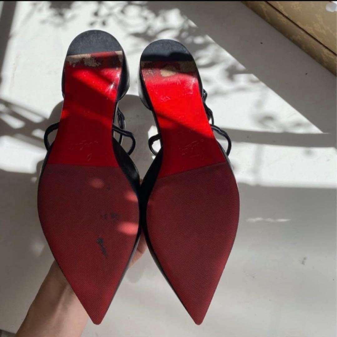 クリスチャンルブタン アンクルフラットシューズ　ミ　23