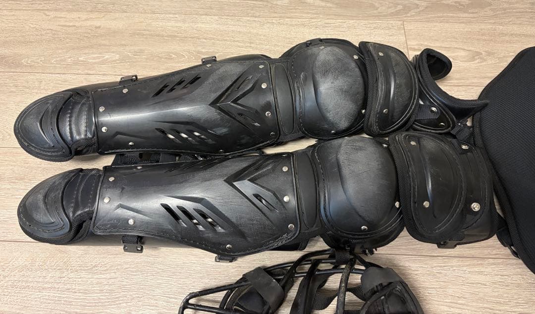 キャッチャー防具、硬式、ブラック、ZETT