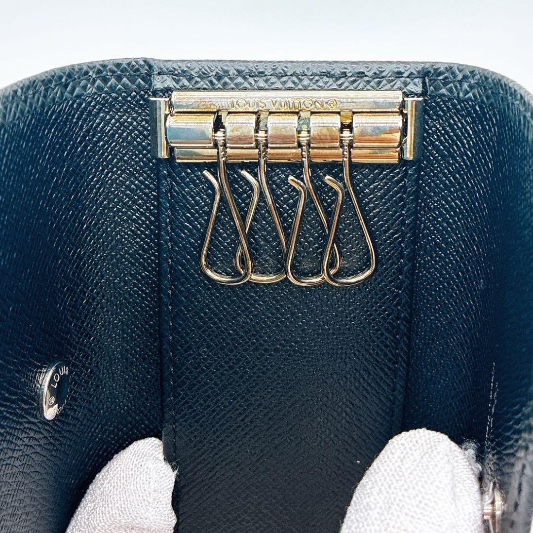 【美品】LOUIS VUITTON ルイヴィトン タイガ キーケース 4連 黒