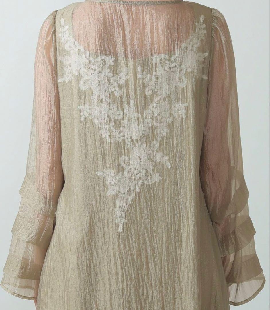 kana お呼ばれドレス　結婚式　Aラインワンピース