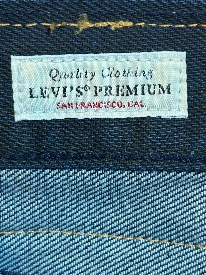 リーバイス578 バギー コーティングデニム ダークインディゴ W34