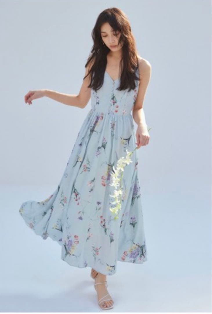 【期間限定値下げ】FRAY I.Dボタニカルプリントキャミソールワンピース