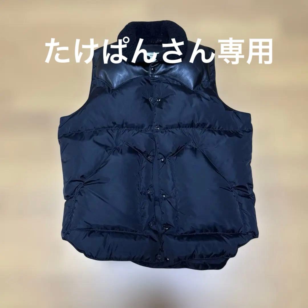 Rocky Mountain Featherbed ブラック ダウンベスト 38