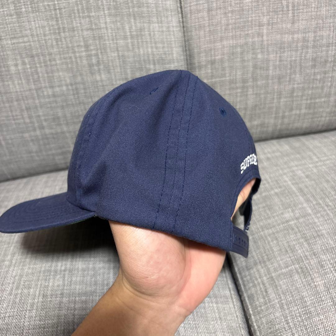 SUPREME ネイビーキャップ　古着キャップ