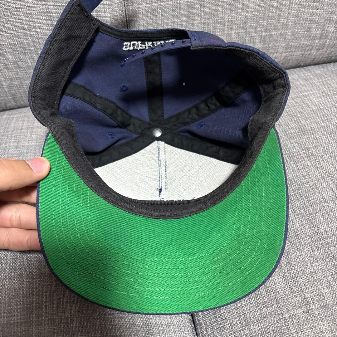 SUPREME ネイビーキャップ　古着キャップ