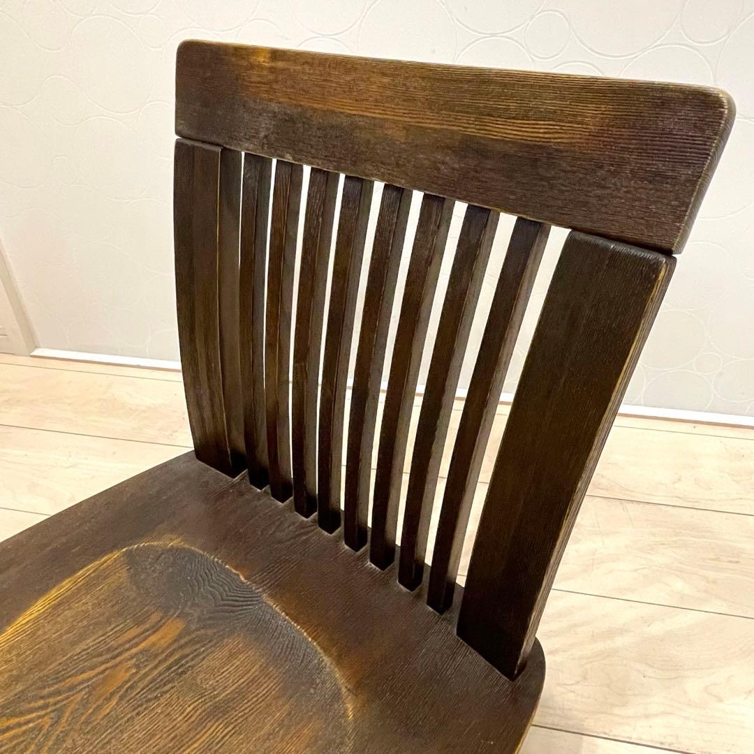 【良品】木下家具 回転式 座椅子 和モダン 2脚セット 天然タモ材 スツール