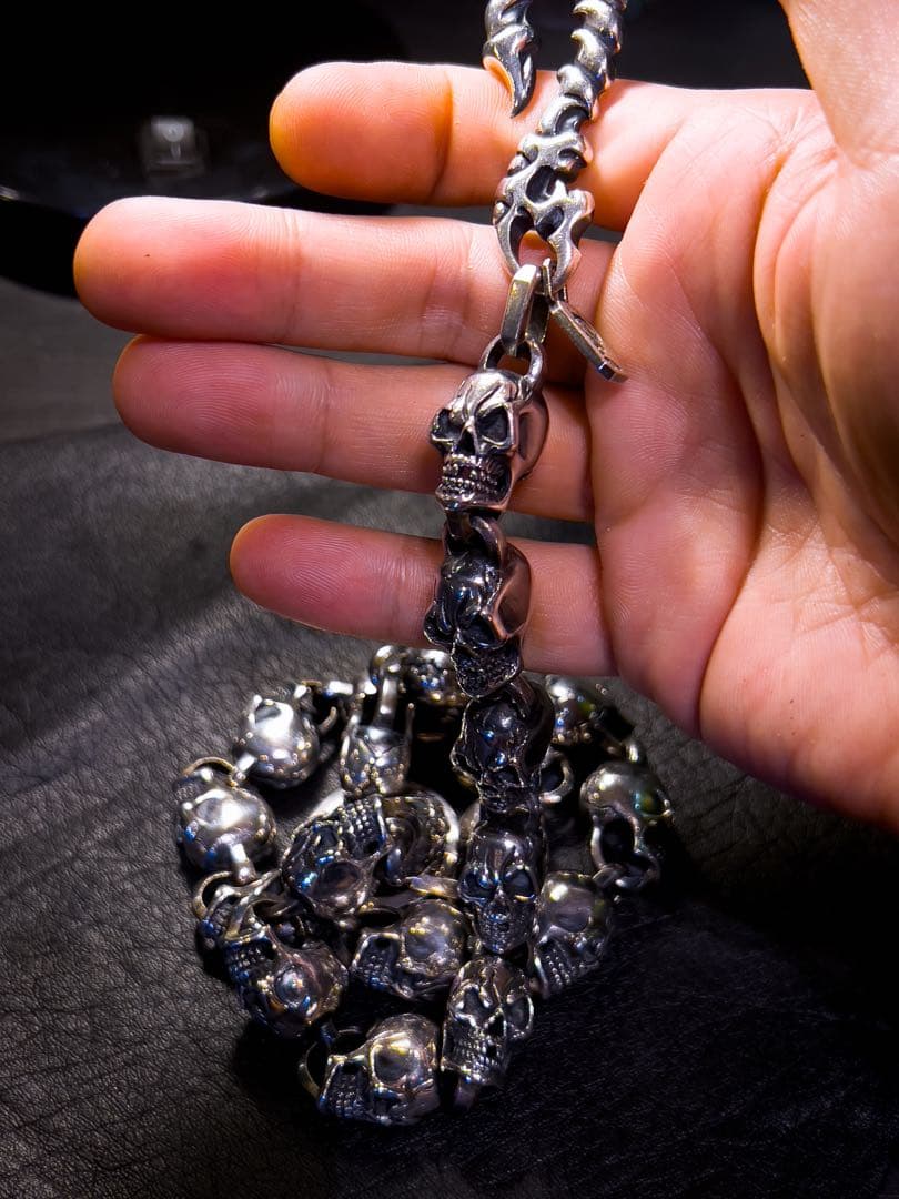 RA-studio silver925スカルウォレットチェーン