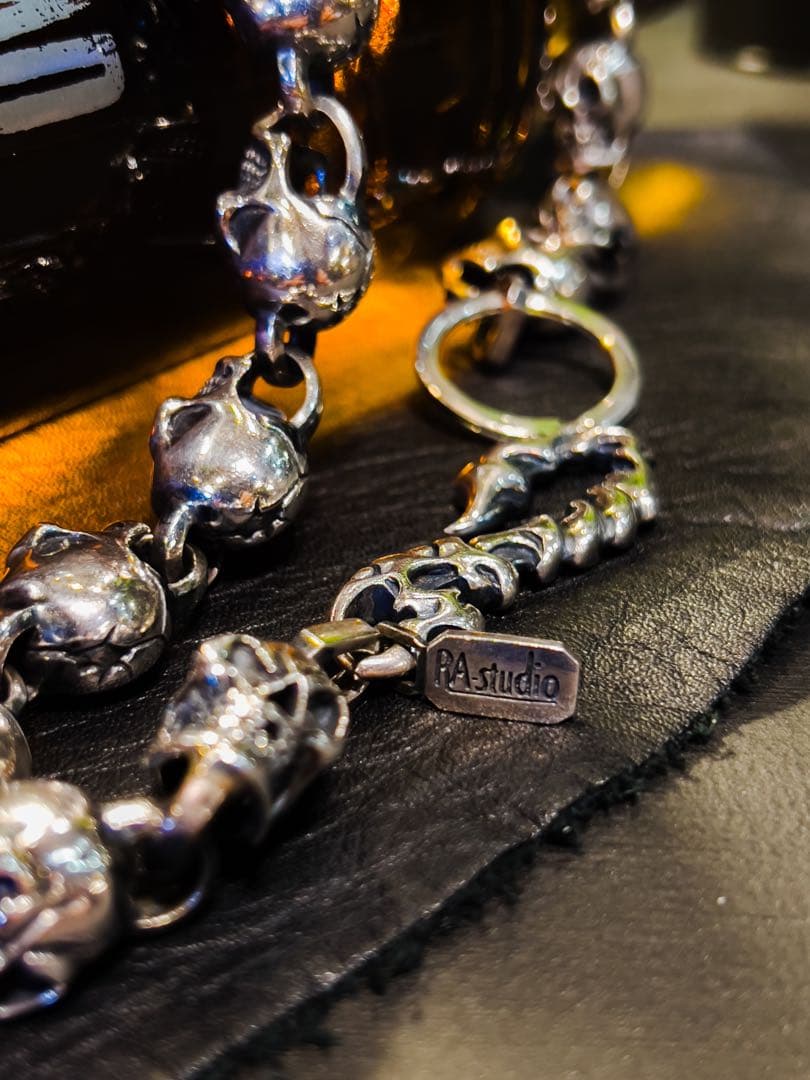 RA-studio silver925スカルウォレットチェーン