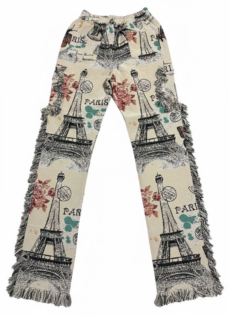 【希少】GUAPI Limited Drop 総柄 フリンジ カーゴパンツ