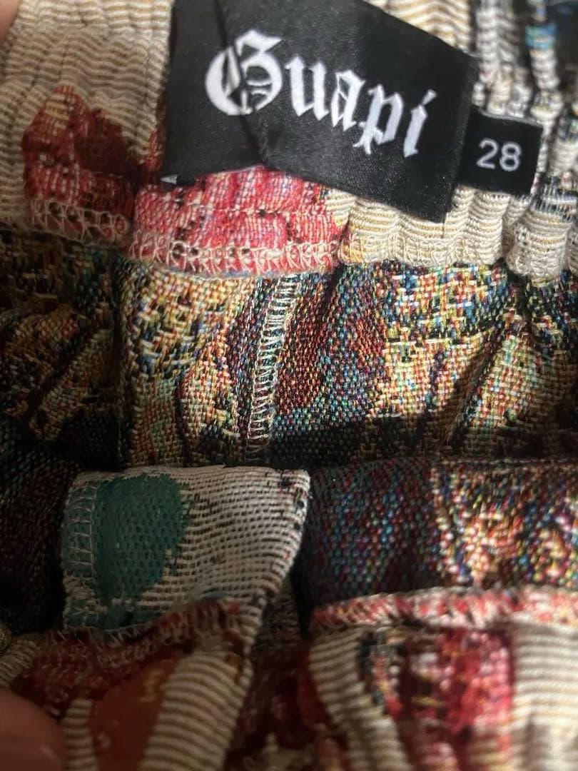 【希少】GUAPI Limited Drop 総柄 フリンジ カーゴパンツ