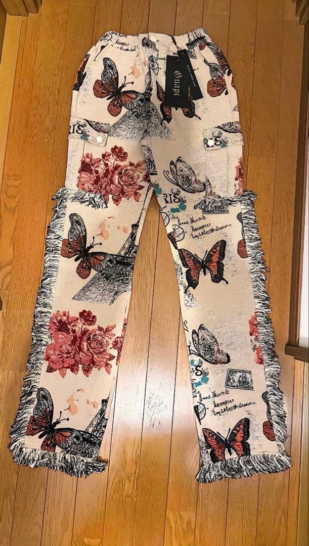 【希少】GUAPI Limited Drop 総柄 フリンジ カーゴパンツ