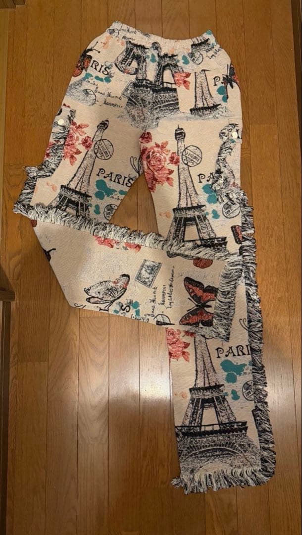 【希少】GUAPI Limited Drop 総柄 フリンジ カーゴパンツ