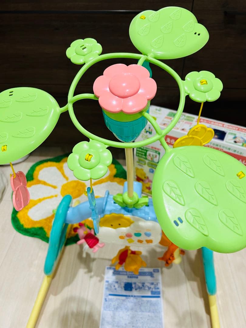 ゆゆ様　新型　プーさん　プーメリー えらべる回転6WAYジムにへんしんメリー